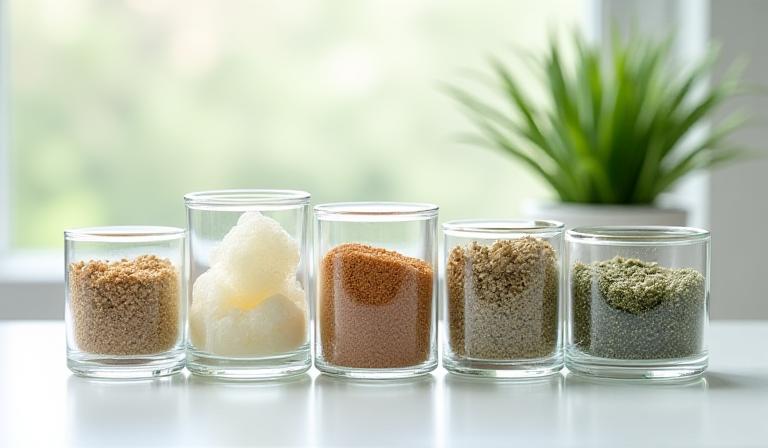 Organized display of horticultural substrates